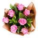 7 pink roses