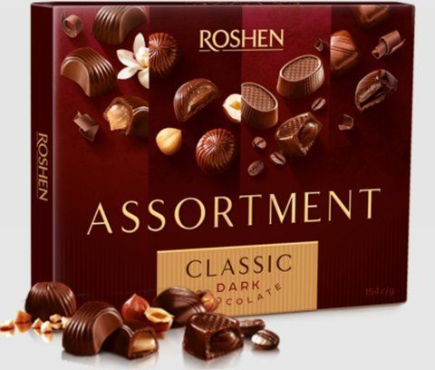 Конфеты Assortment черный шоколад, 154 г