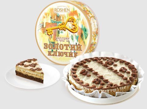 Торт Roshen &laquo;Золотой ключик&raquo;, 900 г