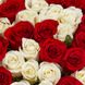 101 троянда червона в поєднанні з білою