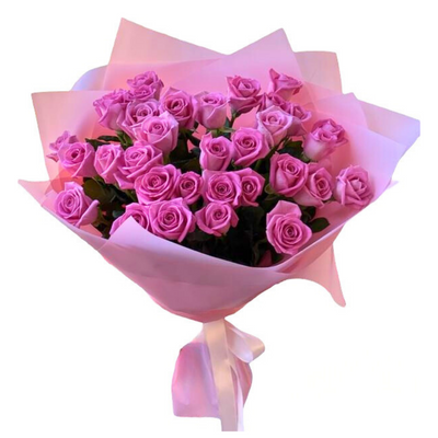 35 pink roses