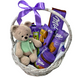 Milka's basket with a bear