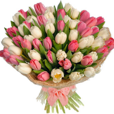 Bouquet of tulips "Diamond"